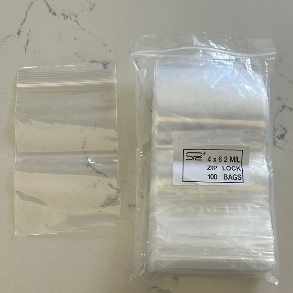 (100) 4X6 Clear Zip Lock Bags - Picture 1 of 5